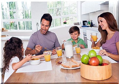 To enjoy a nutritious breakfast this must be done with time and as a family.