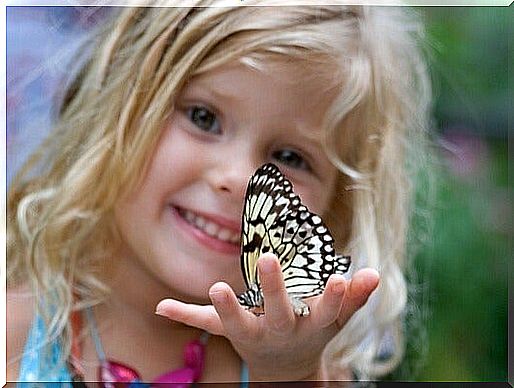 Children are like butterflies in the sky